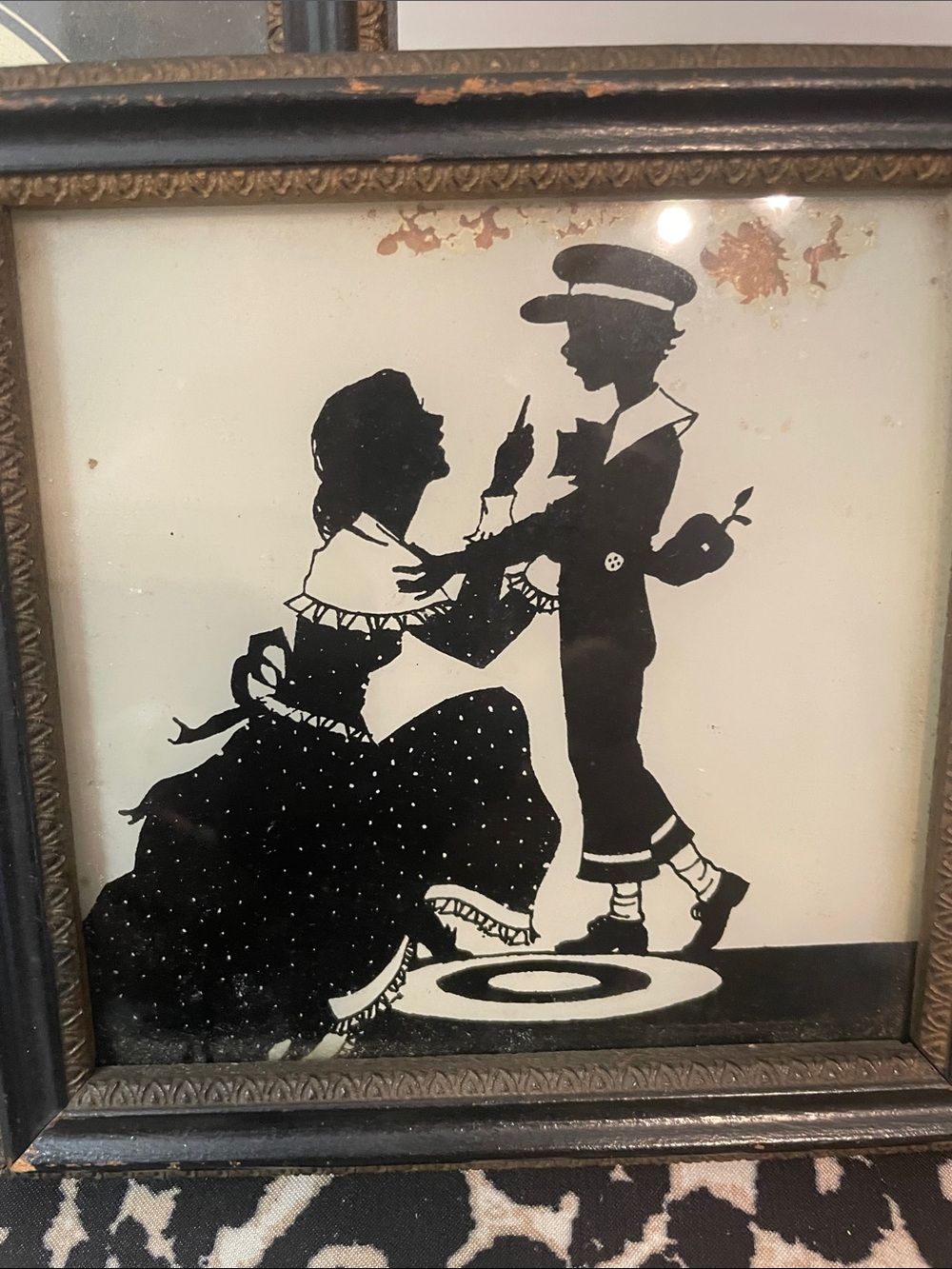 Set of 2 Black & Cream Silhouette Framed Wall Art - Picture 8 of 9